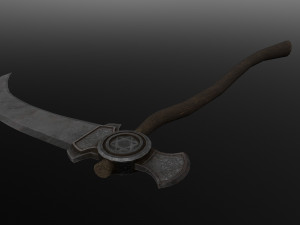 satanic scythe Model 3D