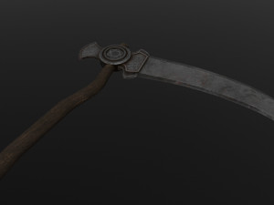 satanic scythe Model 3D