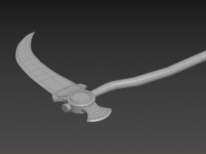 satanic scythe Model 3D