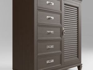 dorrington drawer chest 3D 모델
