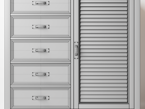 dorrington drawer chest 3D 모델