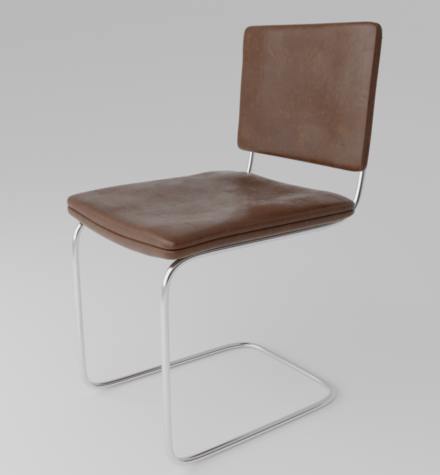 leather chair Modello 3D .c4d .max .obj .3ds .fbx .stl .blend