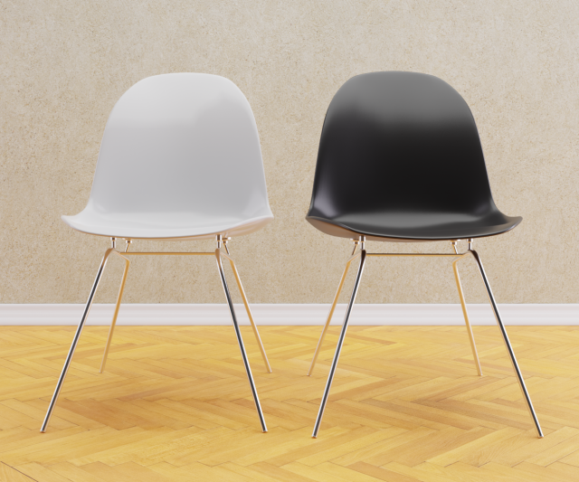 black and white chairs Modèle 3D .c4d .max .obj .3ds .fbx .stl .blend 