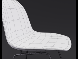 black and white chairs Modèle 3D