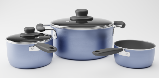 cookware set 3D मॉडल .c4d .max .obj .3ds .fbx .stl .blend 