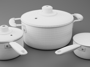 cookware set 3D मॉडल