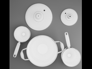 cookware set 3D मॉडल