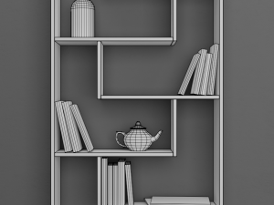 bookcase Modelo 3D