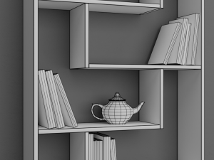 bookcase Modelo 3D