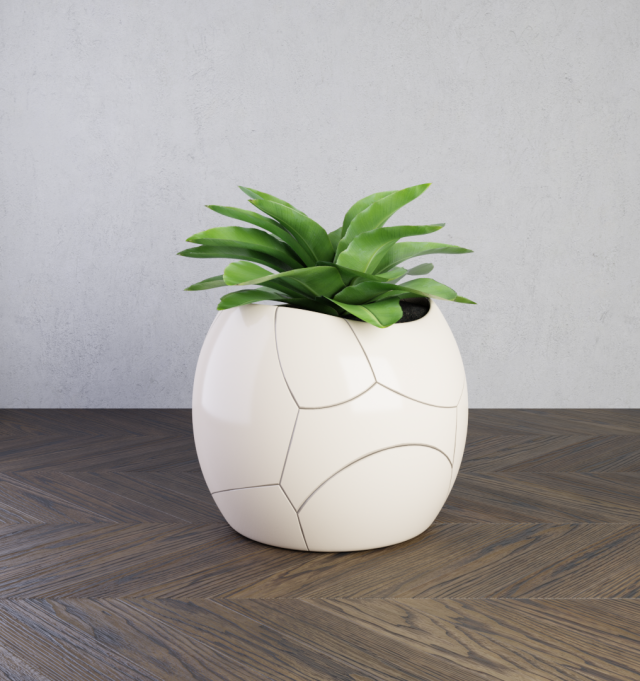 plant cracked pot 3D Model .c4d .max .obj .3ds .fbx .stl .blend 