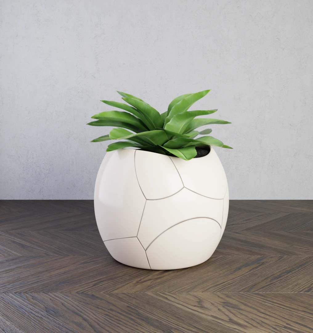 plant cracked pot 3D Model .c4d .max .obj .3ds .fbx .stl .blend 