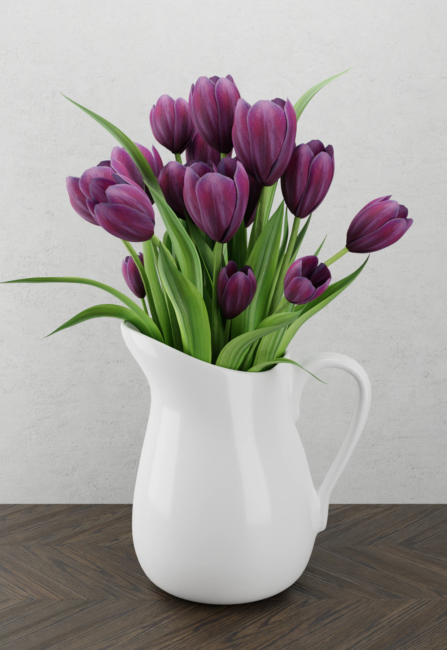 flowers in jar 3D Model .c4d .max .obj .3ds .fbx .stl .blend
