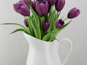flowers in jar 3Dモデル