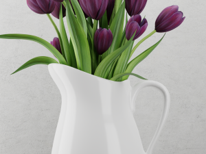 flowers in jar 3D Модель