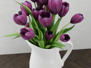 flowers in jar 3D Model
