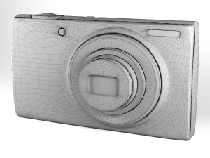old canon camera 3D Model