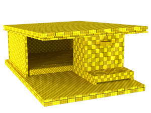 luxury dog house 3D Model