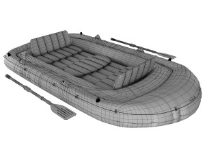 intex war boat Modelo 3D