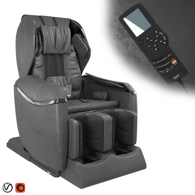 massage chair irest Modèle 3D .c4d .max .obj .3ds .fbx .stl .blend 