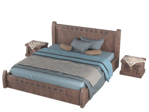 old bed modern Modèle 3D