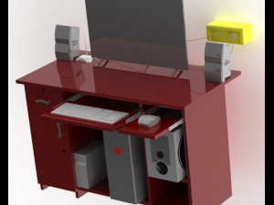 personal computer setup 3D Model