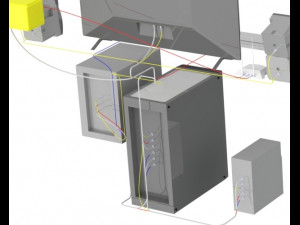 personal computer setup 3D 모델