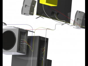 personal computer setup 3D Model