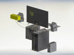 personal computer setup 3D Model