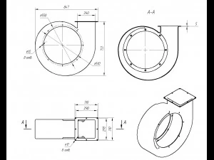 kotak kipas Model 3D
