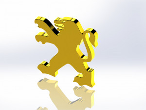 logo peugeot 3D-Modell