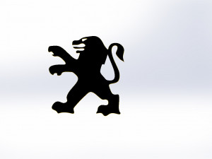 logo peugeot Modelo 3D