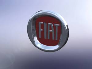 fiat logo 3D-Druckmodell