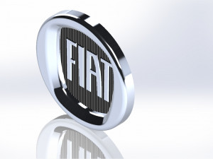 fiat logo 3Dプリントモデル
