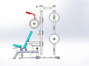 power rack 3D-Modell