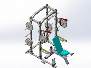 power rack Modelo 3D