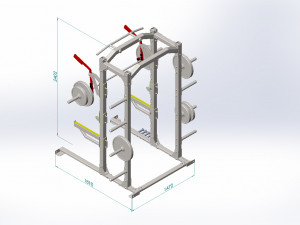 power rack Modelo 3D