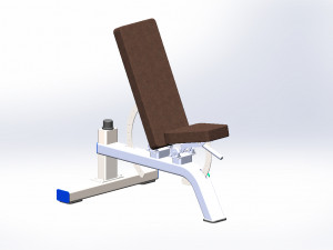 bench for atletics 3D-Modell