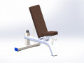 Bench for atletics 3D-Modell