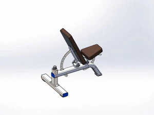 bench for atletics 3D Model