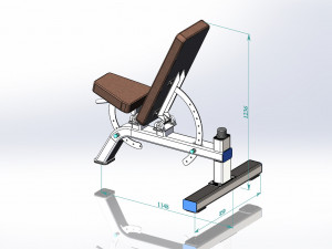 bench for atletics Modelo 3D