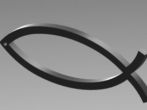 fish 3D-Druckmodell