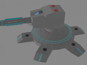 modelo de ca&ntilde;&oacute;n Modelo 3D