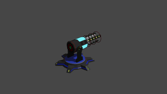 energy annon 3D Модель .c4d .max .obj .3ds .fbx .stl .blend 