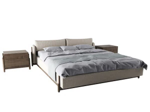 ash bed by zegen 3D Model