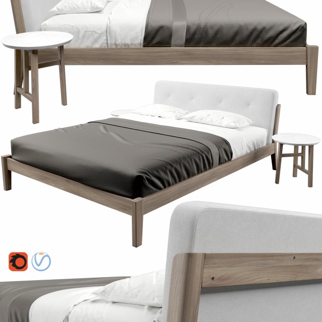 capo bed by de la espada 3D Model .c4d .max .obj .3ds .fbx .stl .blend