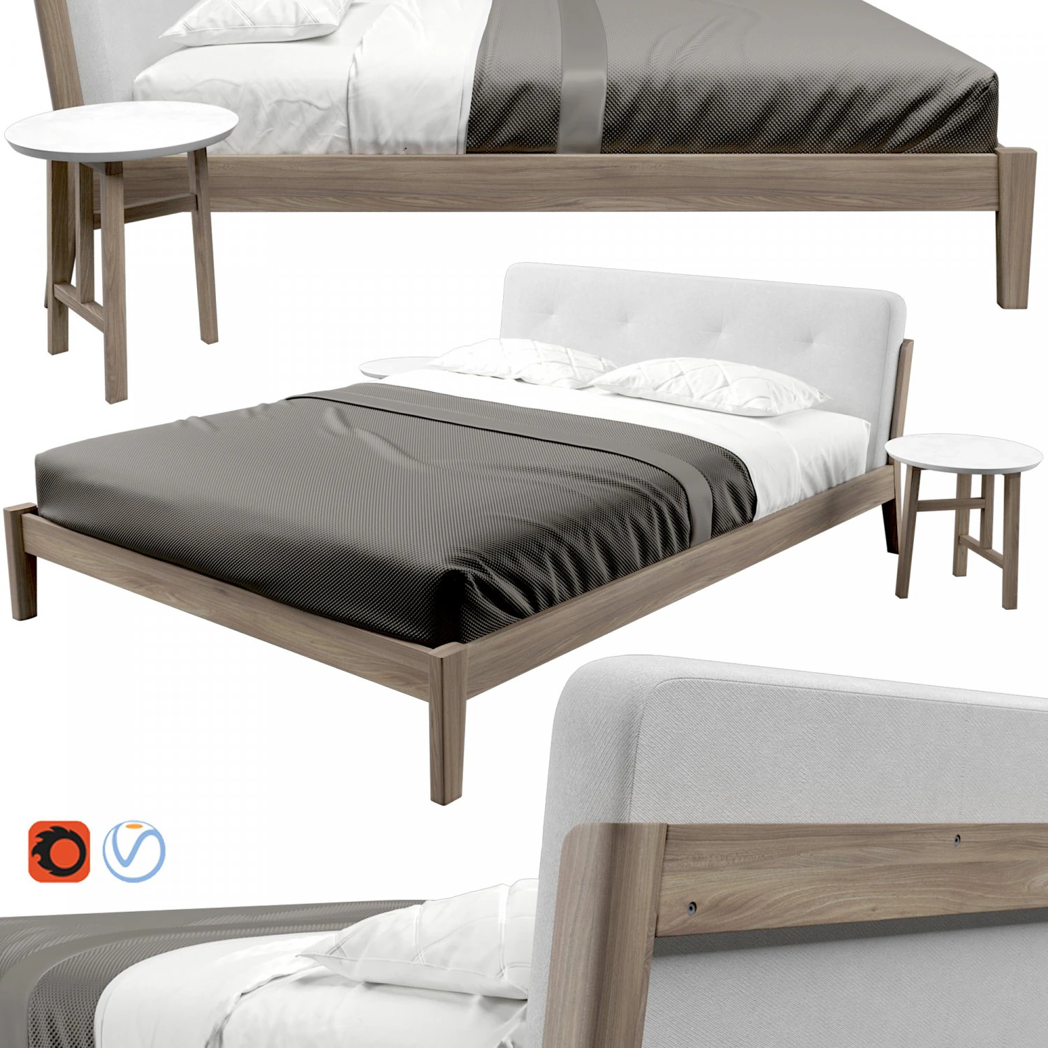 capo bed by de la espada 3D Model .c4d .max .obj .3ds .fbx .stl .blend 
