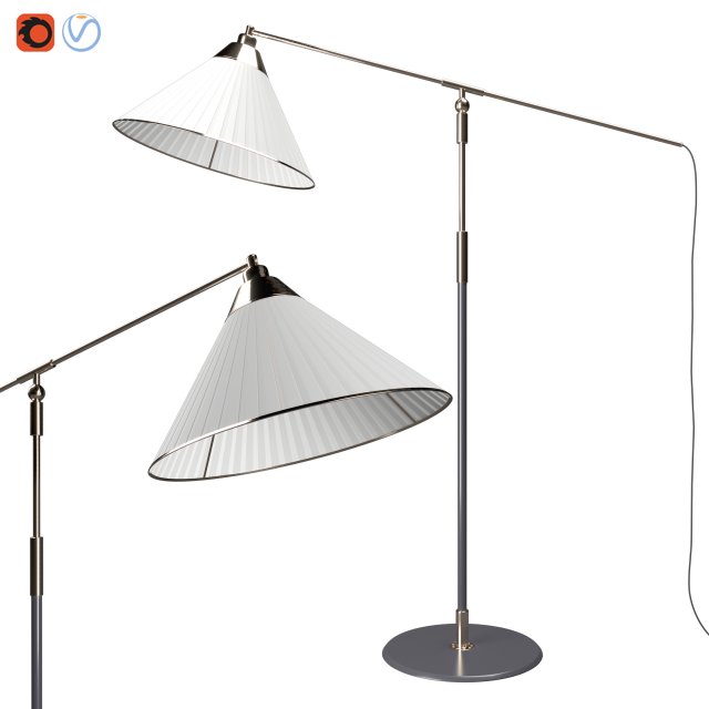 dio floor lamp 3D 模型 .c4d .max .obj .3ds .fbx .stl .blend 