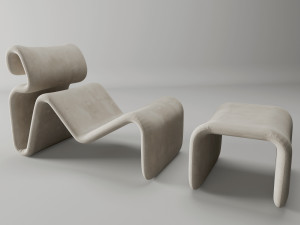 etcetera lounge by jan ekselius Modelo 3D