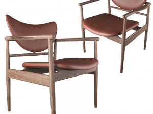 48 chair by finn juhl Modèle 3D