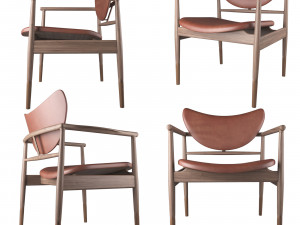 48 chair by finn juhl Modelo 3D